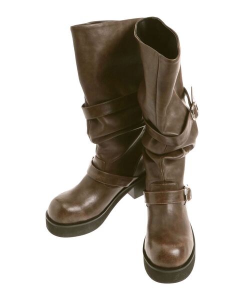 EMODA（エモダ）の「ルーズベルトブーツ（ブーツ・レディース・ブラック/ブラウン・SMALL/MEDIUM/LARGE）」の7枚目の写真