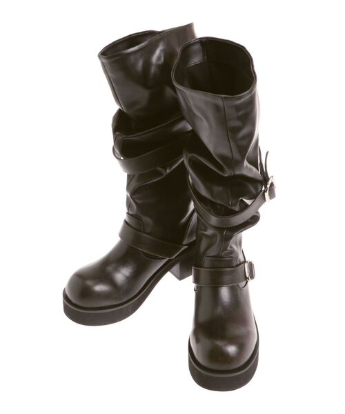 EMODA（エモダ）の「ルーズベルトブーツ（ブーツ・レディース・ブラック/ブラウン・SMALL/MEDIUM/LARGE）」の3枚目の写真