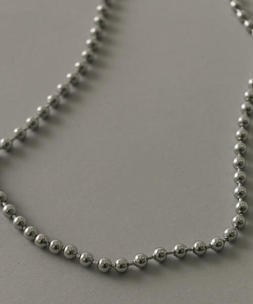 SMELLY(スメリー)の「ステンレスボールチェーンネックレス(ネックレス・メンズ・シルバー・-)」の3枚目の写真