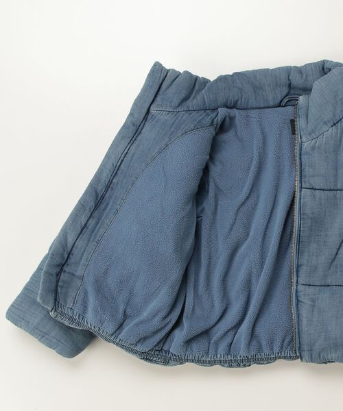 GAP（ギャップ）の「あったか裏地付き デニムパファージャケット (キッズ)（ダウンジャケット/コート・キッズ・インディゴブルー・150cm/110cm/120cm/140cm/160cm/130cm）」の2枚目の写真