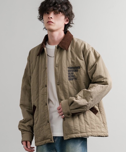 KRIFF MAYER（クリフメイヤー）の「KRIFF MAYER クリフメイヤー スーベニア刺繍キルトコーチジャケット/ナイロンキルティングブルゾン 2515104（ナイロンジャケット・メンズ・ダークブラウン/レンガ/ベージュ/マスタード/セージグリーン/ブラック・M/L/XL）」の17枚目の写真