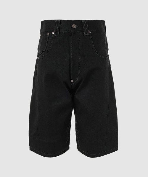 eYe JUNYA WATANABE MAN(アイジュンヤワタナベマン)の「『Levi's』 W-NAME HALF DENIM PANTS(デニムパンツ・メンズ・ブラック・L/M/S/XS)」の1枚目の写真