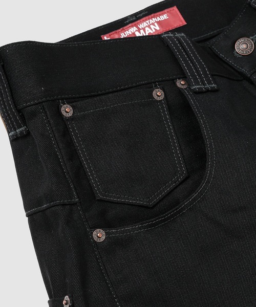 eYe JUNYA WATANABE MAN(アイジュンヤワタナベマン)の「『Levi's』 W-NAME HALF DENIM PANTS(デニムパンツ・メンズ・ブラック・L/M/S/XS)」の5枚目の写真