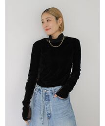 Ungrid | シアーベロアハイネックロングスリーブTee(Tシャツ/カットソー)