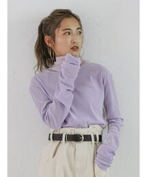Ungrid | シアーベロアハイネックロングスリーブTee(Tシャツ/カットソー)