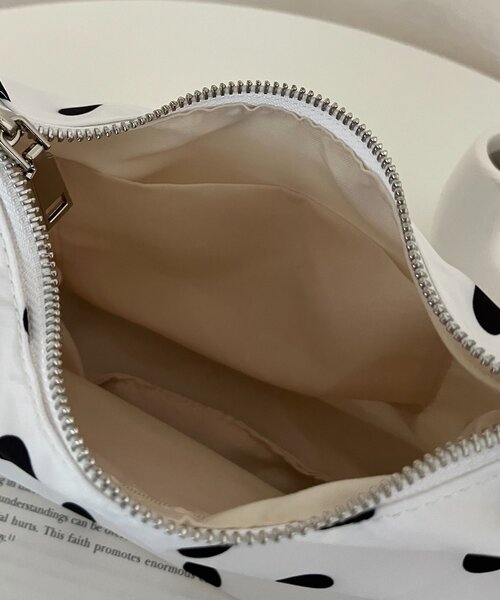 prose verse（プロズヴェール）の「ドットミニバッグ（ハンドバッグ・レディース・オフホワイト/ブラック・FREE）」の7枚目の写真