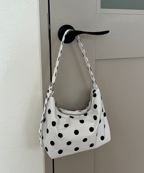 prose verse（プロズヴェール）の「ドットミニバッグ（ハンドバッグ・レディース・オフホワイト/ブラック・FREE）」の9枚目の写真