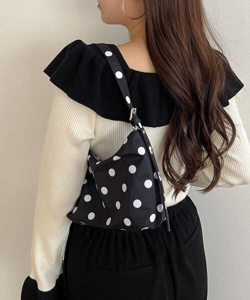 prose verse（プロズヴェール）の「ドットミニバッグ（ハンドバッグ・レディース・オフホワイト/ブラック・FREE）」の12枚目の写真