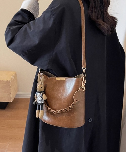 Miniministore(ミニミニストア)の「ショルダーバッグロープ編みハンドルバッグ(ショルダーバッグ・レディース・オフホワイト/ブラウン/テラコッタ/キャメル/ブラック・FREE)」の13枚目の写真