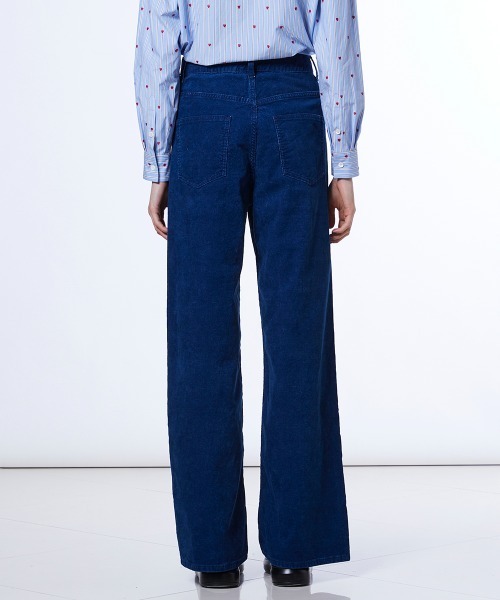 DOUBLE STANDARD CLOTHING（ダブルスタンダードクロージング）の「インディゴ コーデュロイパンツ（デニムパンツ・レディース・インディゴブルー・34/36/38）」の9枚目の写真