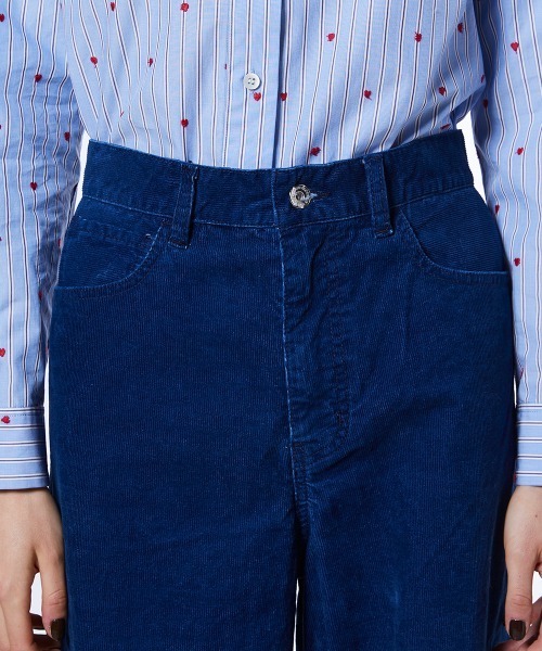 DOUBLE STANDARD CLOTHING（ダブルスタンダードクロージング）の「インディゴ コーデュロイパンツ（デニムパンツ・レディース・インディゴブルー・34/36/38）」の10枚目の写真