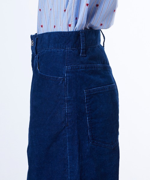 DOUBLE STANDARD CLOTHING（ダブルスタンダードクロージング）の「インディゴ コーデュロイパンツ（デニムパンツ・レディース・インディゴブルー・34/36/38）」の13枚目の写真