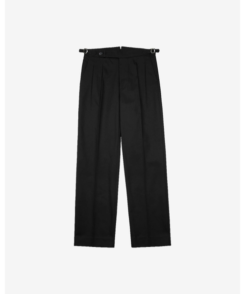 Reve Cotton Washed Trousers (Black)