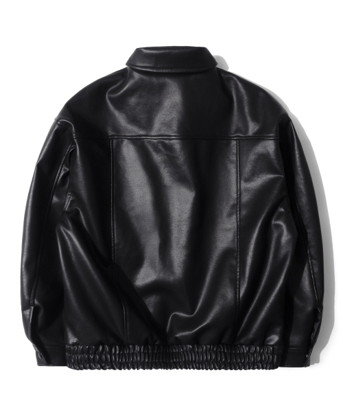 QT8 GARMENTS（キューティーエイトガーメント）の「RG Synthetic Leather Pocket Jacket (Black)（ライダースジャケット・レディース・その他・LARGE/X-LARGE/MEDIUM）」の4枚目の写真