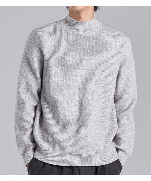 Woolblend Mockneck — свитер‑гольф в стиле лаитмера