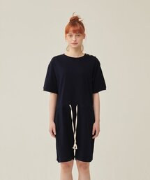 OGGITT（オキット）の「(w) Slounger Jumpsuit Short Sleeve Navy（つなぎ/オールインワン・レディース）」
