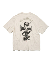 ETCE（イーティーシーイー）の「WASHED ETERNAL DAMAGE TEE (OFF WHITE)（Tシャツ/カットソー）」