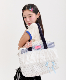 NEFNEF（ネフネフ）の「dot lace shoulder bag（ショルダーバッグ）」