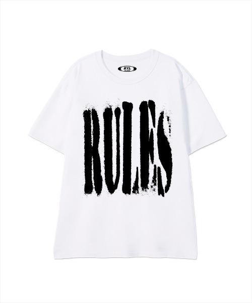 BY.L(バイエル)の「ルールズ 半袖Tシャツ ホワイト(Tシャツ/カットソー・メンズ・その他・MEDIUM/LARGE/X-LARGE)」の1枚目の写真
