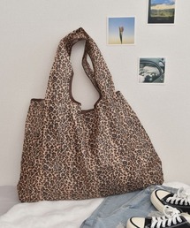 【urge select】ヒョウ柄 レオパード 折りたたみ コンパクト ショッピングバッグ/エコバッグ