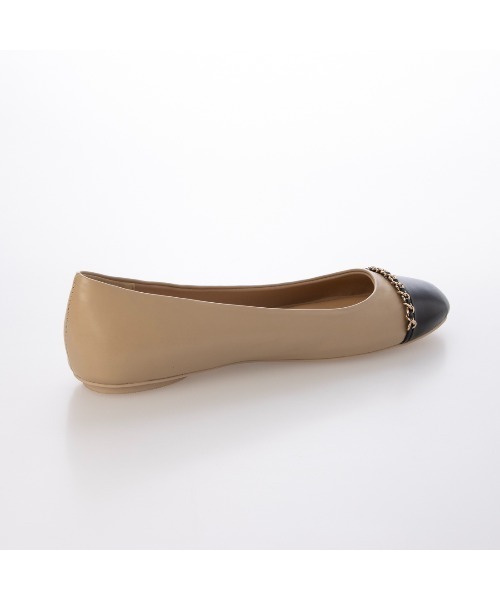 EVOL(イーボル)の「【柔らかい・クッション入り】チェーンフラットラウンドバレエ JA5896(バレエシューズ・レディース・ベージュ/ブラック・23.0cm/23.5cm/24.0cm/24.5cm/22.0cm/22.5cm/25.0cm)」の16枚目の写真