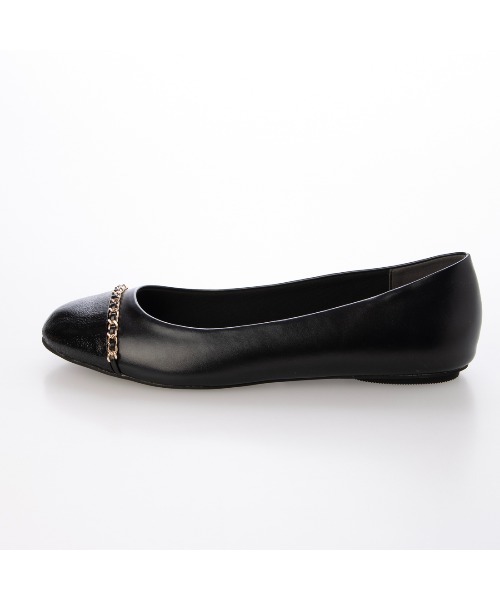 EVOL(イーボル)の「【柔らかい・クッション入り】チェーンフラットラウンドバレエ JA5896(バレエシューズ・レディース・ベージュ/ブラック・23.0cm/23.5cm/24.0cm/24.5cm/22.0cm/22.5cm/25.0cm)」の10枚目の写真