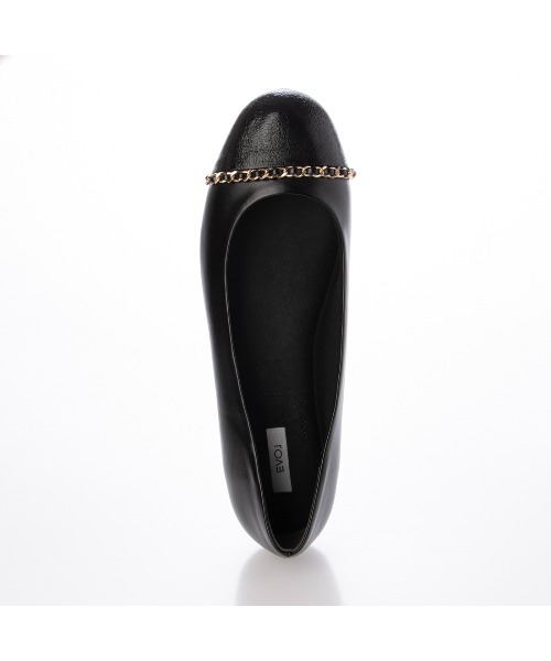 EVOL(イーボル)の「【柔らかい・クッション入り】チェーンフラットラウンドバレエ JA5896(バレエシューズ・レディース・ベージュ/ブラック・23.0cm/23.5cm/24.0cm/24.5cm/22.0cm/22.5cm/25.0cm)」の12枚目の写真