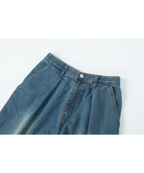 SALAD BAGUNI（サラダバグニ）の「Highlight Washing Wide Jeans - vintage blue（デニムパンツ・レディース・その他・SMALL/MEDIUM）」の3枚目の写真