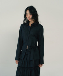 REGULAR FIT BELT SHIRTS (BLACK)