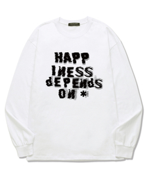 OUSE（オウズ）の「HAPPINESS Long Sleeve (DLS029) White（Tシャツ/カットソー）」