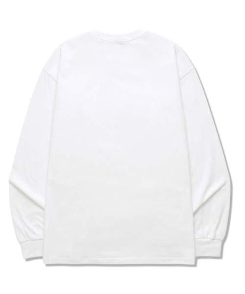 OUSE(オウズ)の「HAPPINESS ロングスリーブ (DLS029) ホワイト(Tシャツ/カットソー・レディース・その他・SMALL/MEDIUM/LARGE/X-LARGE/XX-LARGE)」の2枚目の写真