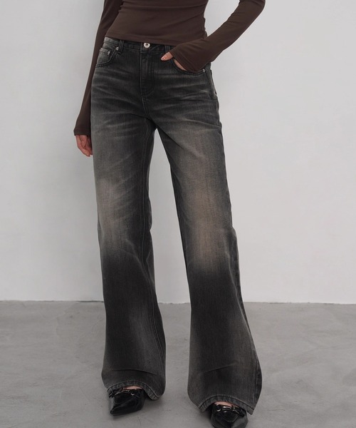 EIGHTHMONTH（エイスマンス）の「ワイドウォッシュデニムEM25a155【EIGHTHMONTH】（デニムパンツ・レディース・スミクロ・L/M/S）」の20枚目の写真