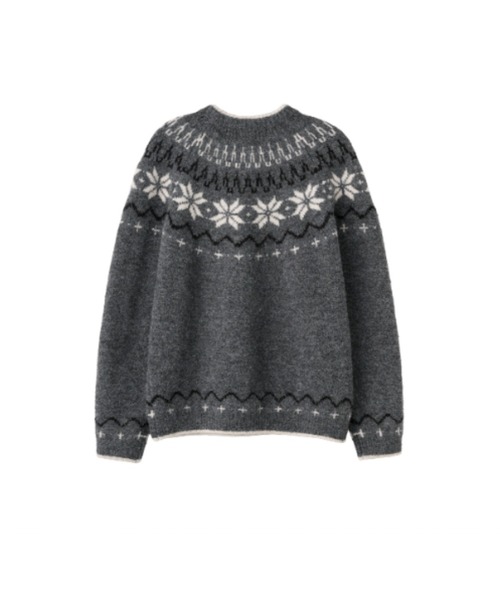 GENERAL IDEA(ジェネラルアイデア)の「【GENERAL IDEA】ウールノルディック柄ニットプルオーバー / UNISEX WOOL SNOW NORDIC PULLOVER(ニット/セーター・レディース・ネイビー/モカ/チャコール/グリーン・XL/M/L)」の18枚目の写真