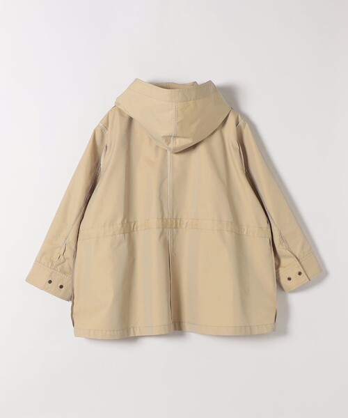 SHIPS any:〈手洗い可能〉シャンブレー テントライン フード コート