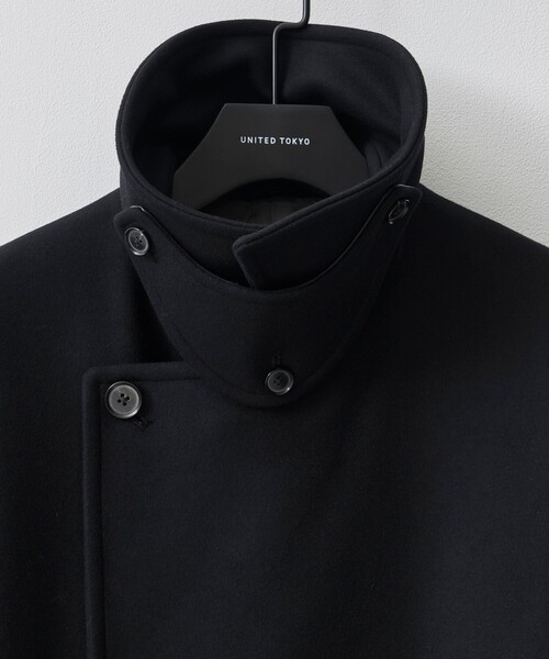 UNITED TOKYO（ユナイテッドトウキョウ）の「【数量限定】×EX Super180s MELTON OVER COAT（ダウンジャケット/コート・メンズ・ブラック・1/2）」の3枚目の写真