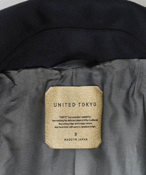 UNITED TOKYO（ユナイテッドトウキョウ）の「【数量限定】×EX Super180s MELTON OVER COAT（ダウンジャケット/コート・メンズ・ブラック・1/2）」の6枚目の写真