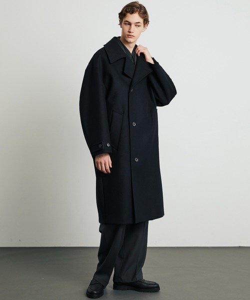 UNITED TOKYO（ユナイテッドトウキョウ）の「【数量限定】×EX Super180s MELTON OVER COAT（ダウンジャケット/コート・メンズ・ブラック・1/2）」の10枚目の写真