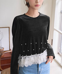 ベロア」に該当するトップス（ビジュー）ファッション通販 - ZOZOTOWN