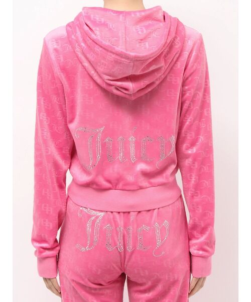 JUICY COUTURE（ジューシークチュール）の「GYDA×Juicy Couture GG JC Emboss Big Bling Velour Hoodie（パーカー・レディース・ピンク/ブラック/ミント・FREE）」の22枚目の写真