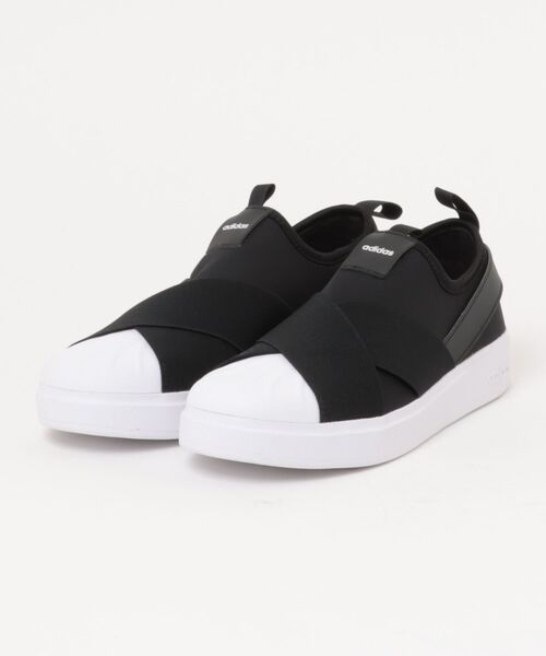 adidas(アディダス)の「【adidas】STREETTALK SLIPON(スニーカー・メンズ・ブラック×ホワイト・25.0cm/25.5cm/26.0cm/26.5cm/27.0cm/27.5cm/28.0cm)」の1枚目の写真