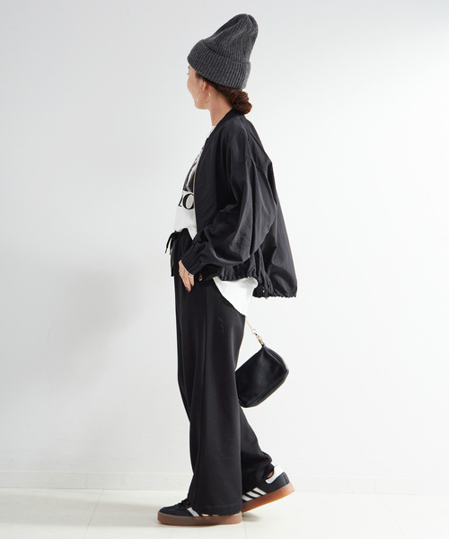 B.C STOCK（ベーセーストック）の「手洗い可 / ウォームストレートパンツ（その他パンツ・レディース・アイボリー/ブラック・FREE）」の4枚目の写真