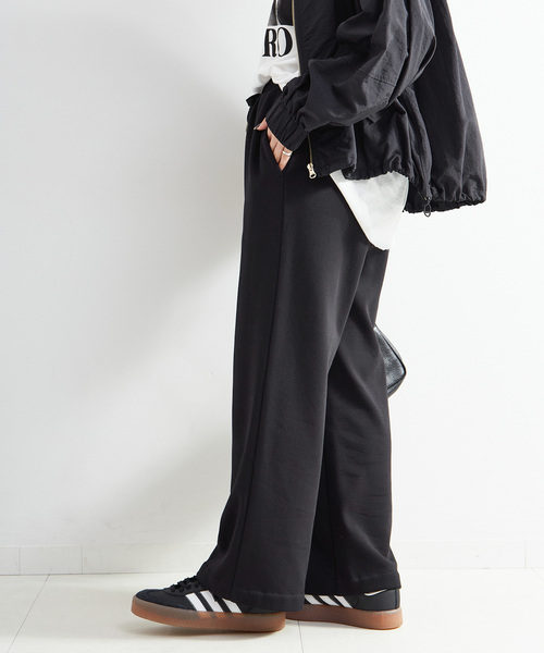 B.C STOCK（ベーセーストック）の「手洗い可 / ウォームストレートパンツ（その他パンツ・レディース・アイボリー/ブラック・FREE）」の8枚目の写真