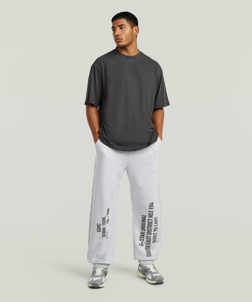 G-STAR(ジースター)の「Stencil Graphic Sweater Pant/ミリタリーディテールステンシルグラフィックスウェットパンツ/セットアップ可能(スウェットパンツ・メンズ・ライトグレー・SMALL/MEDIUM/LARGE/X-SMALL)」の3枚目の写真