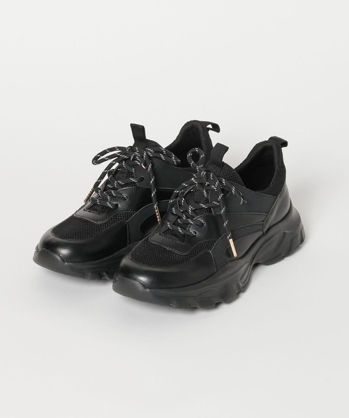 BAYFLOW（ベイフロー）の「[撥水・抗菌消臭]コードライトスニーカー（スニーカー・レディース・グレー/ブラック・MEDIUM/LARGE）」の4枚目の写真