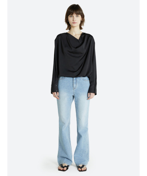 HAVELESS(ハブレス)の「DRAPED OPEN BACK BLOUSE BLACK(シャツ/ブラウス・レディース・その他・FREE)」の3枚目の写真