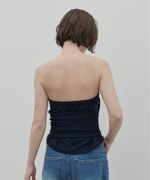 320SHOWROOM(320ショールーム)の「Mira Belt Ribbon Top Navy(その他トップス・レディース・ネイビー・FREE)」の4枚目の写真