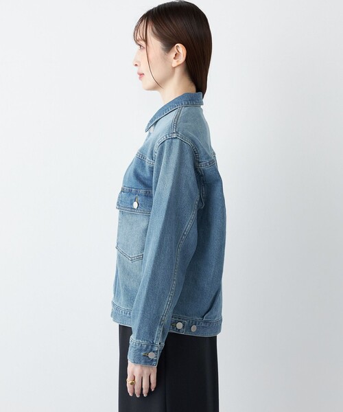 SHIPS Colors:〈洗濯機可能〉アマヨリ デニム ジャケット◇（デニム