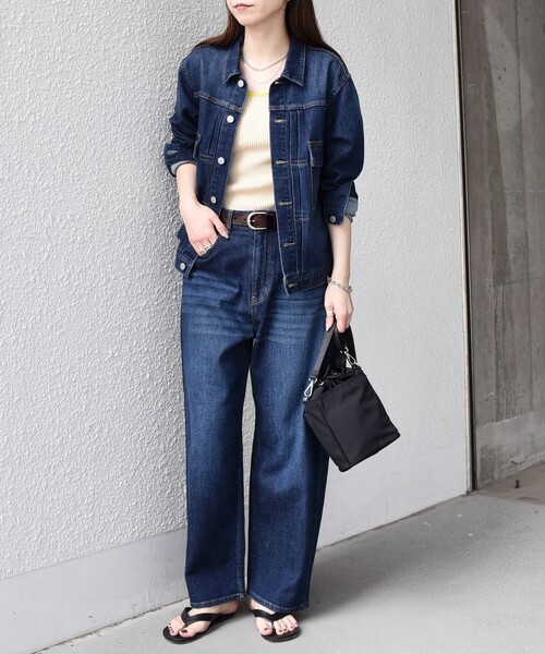 未使用品★ yumiさん　デニムジャケット　アイボリー IVE ウォニョン愛用【TOMMY JEANS】クロップド デニムジャケット