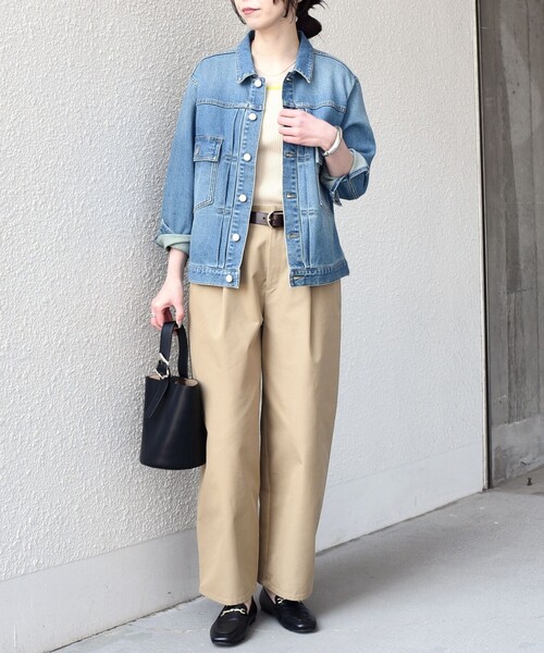 未使用品★ yumiさん　デニムジャケット　アイボリー IVE ウォニョン愛用【TOMMY JEANS】クロップド デニムジャケット