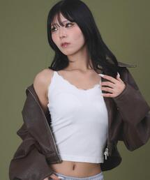 dispark | DISPARK/【26年春夏新作】カップ付き Vネックレースキャミソール(キャミソール)